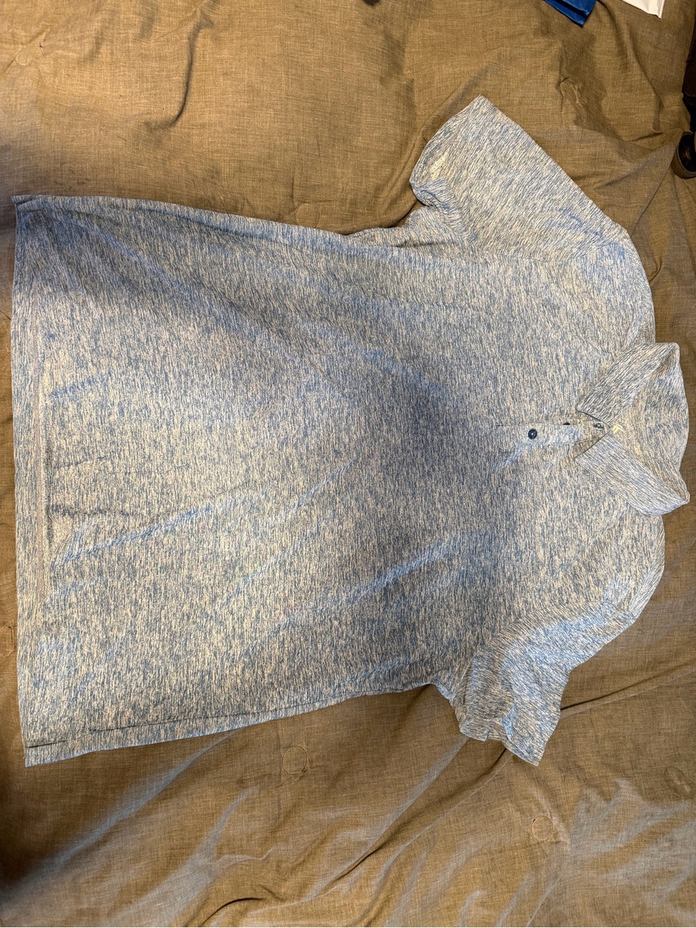Kyodan Heathered Sky Blue Golf Polo